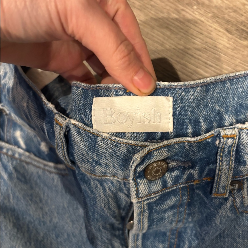 Boyish Distressed Blue Jeans - Picture 2 of 2